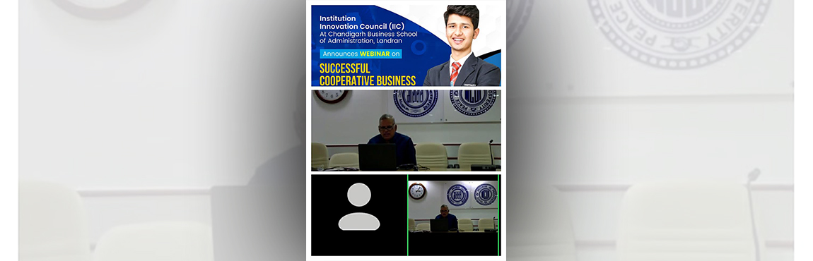 Department of Commerce Successful Cooperative Business Model for Entrepreneurs 29th October, 2021 