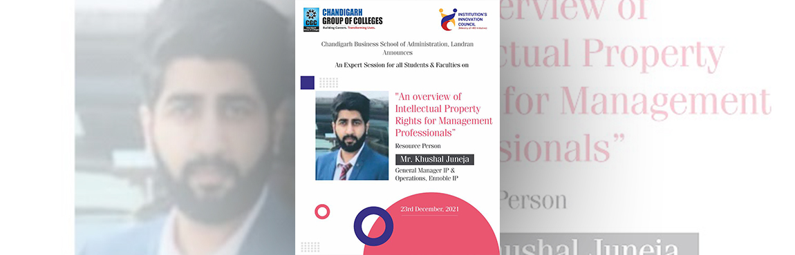 IIC Session: “An overview of Intellectual Property Rights for Management Professionals” 