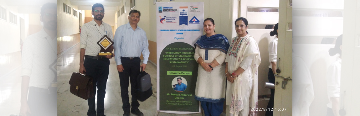 Orientation Program for Role of Standards in Education for Achieving Sustainability 