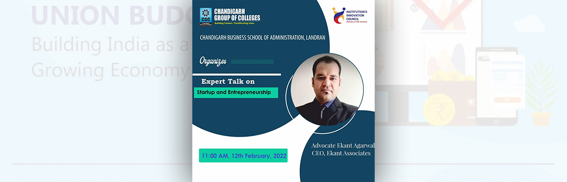 Expert Talk on “Startup and Entrepreneurship 