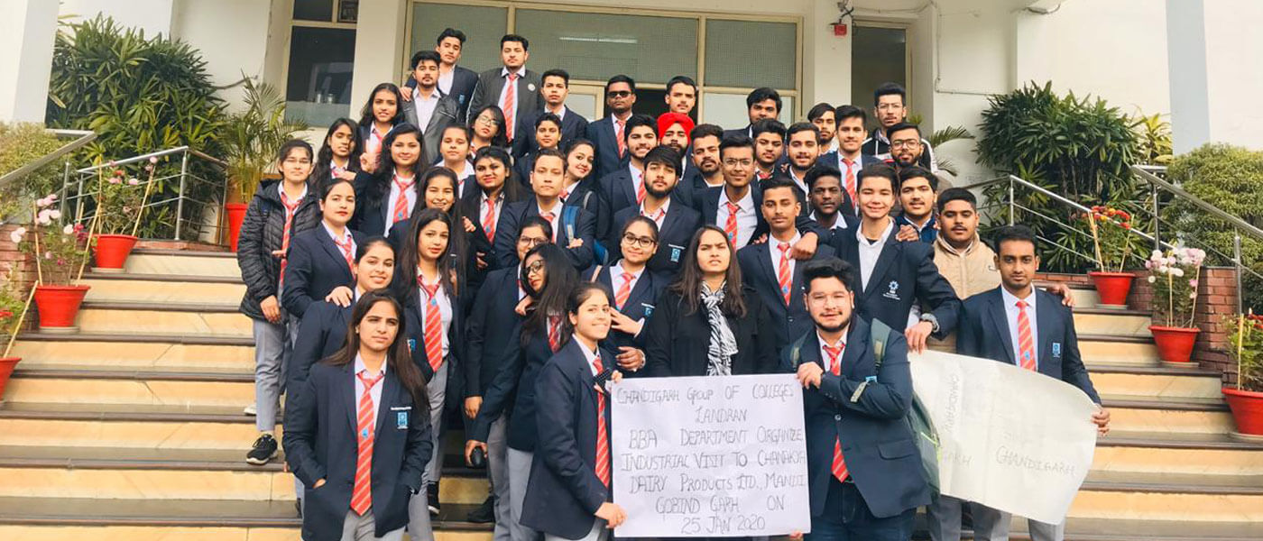 BBA Department Industrial Visit to Chanakya Dairy Products Ltd., Mandi Gobindagrh 