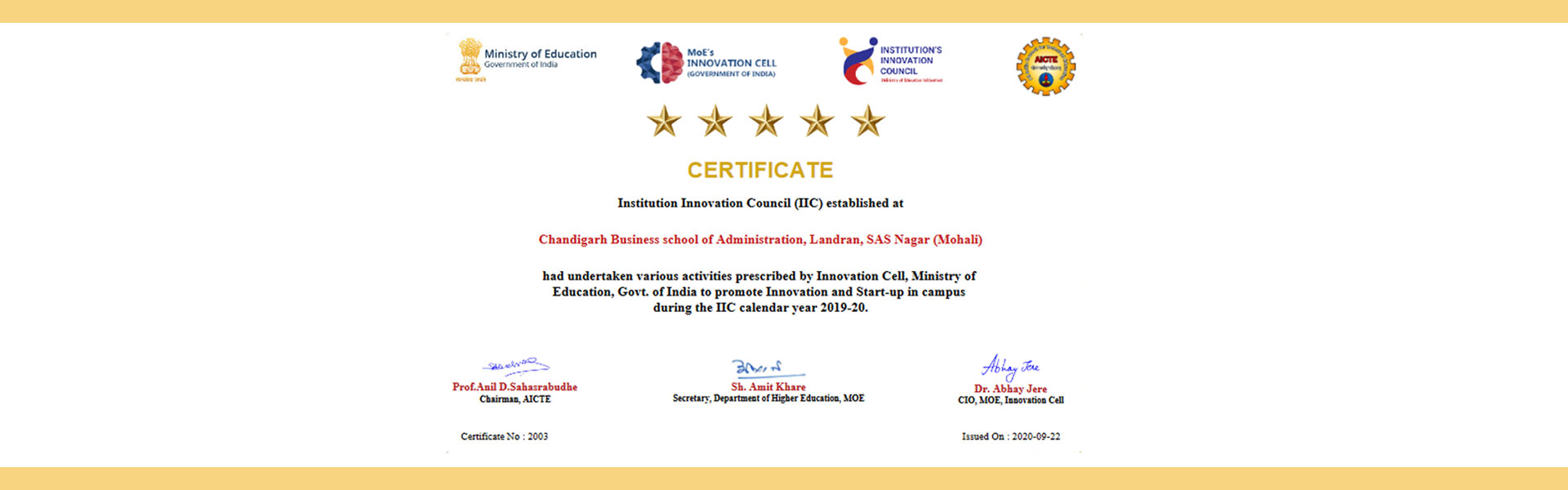 Five-star rating to CBSA! 