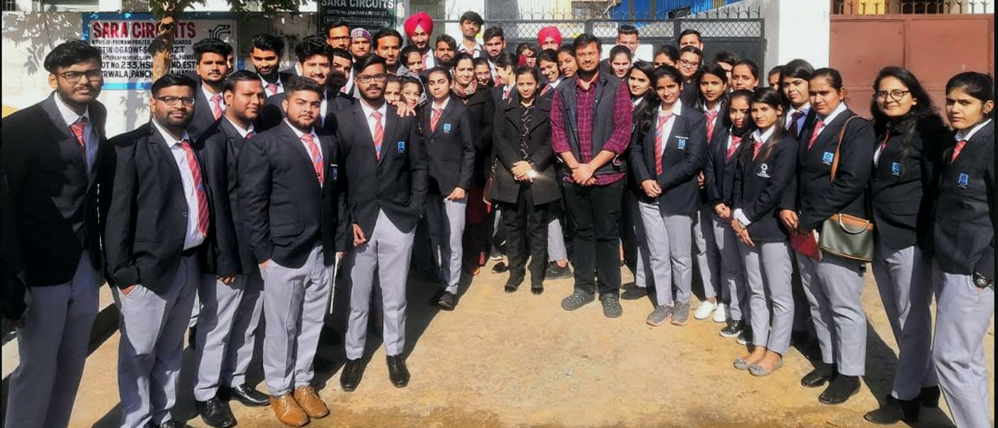 Industrial Visit to M/s Sara Circuits at Barwala 