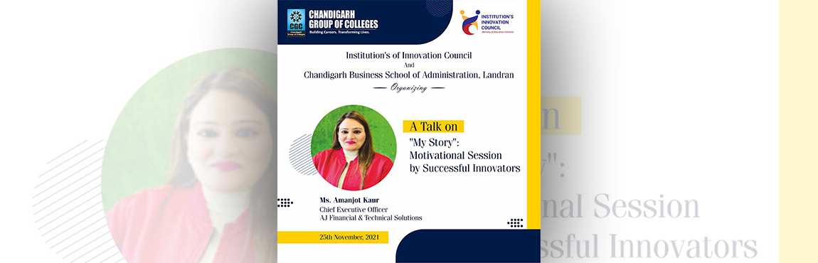 My Story – Motivational Session by Successful Innovators 