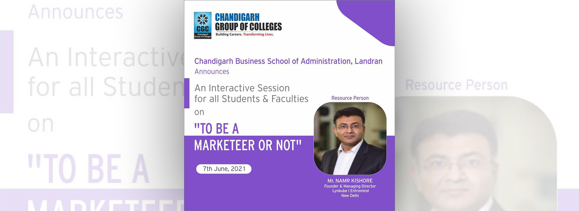 TO BE A MARKETEER OR NOT 