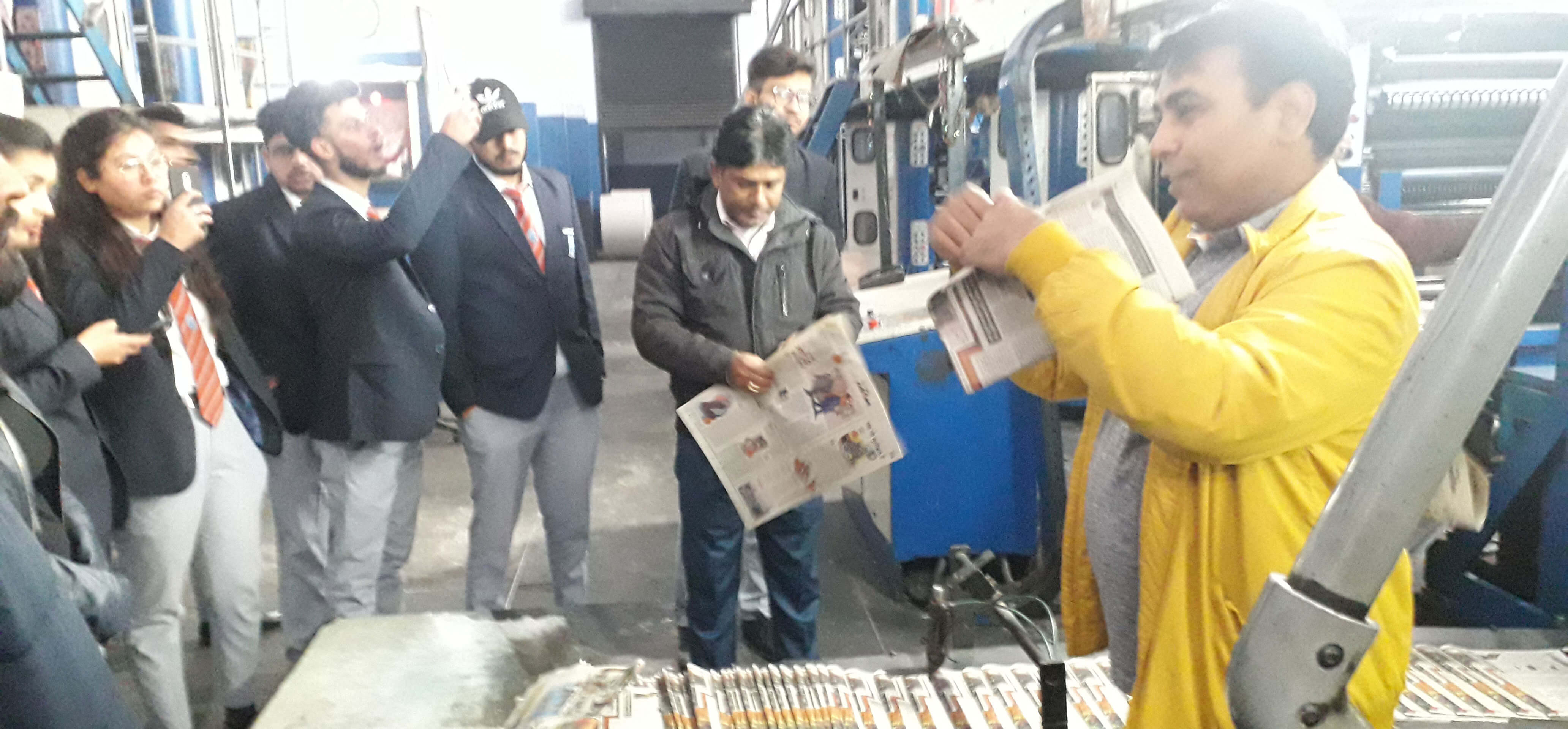 BBA  Industrial Visit to Business Standard 