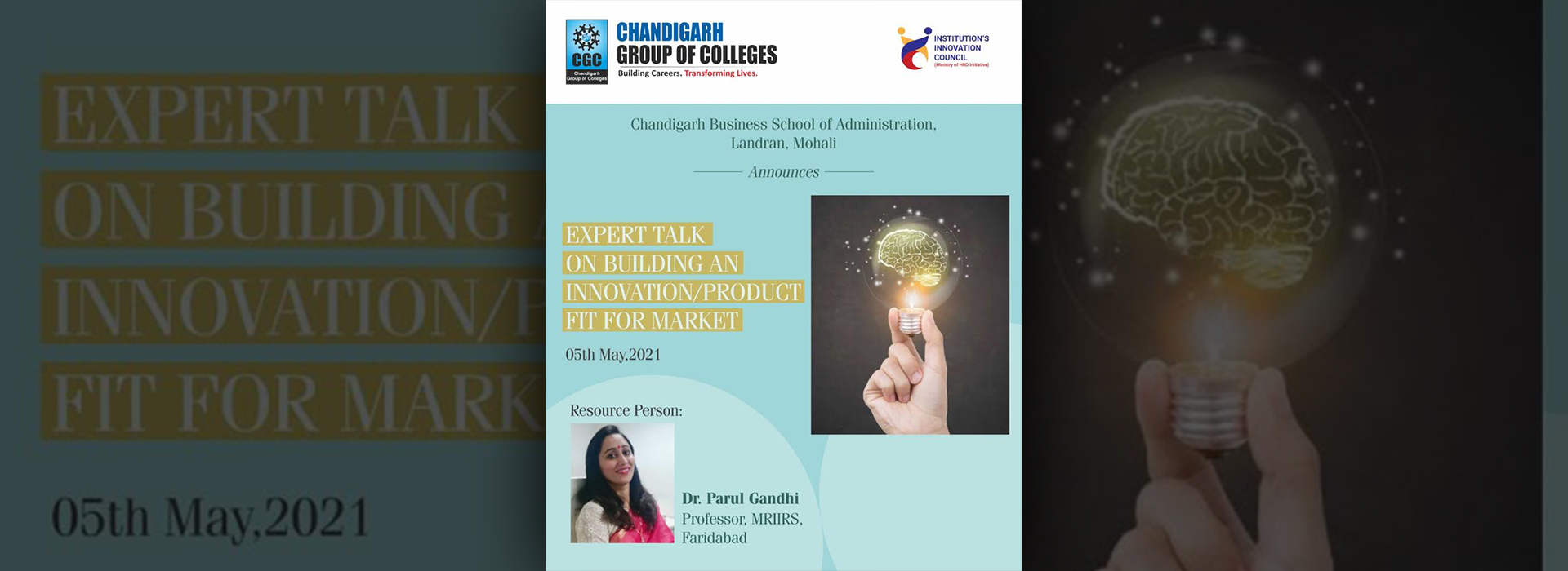 Expert Talk on Building an Innovation/Product Fit for Market 