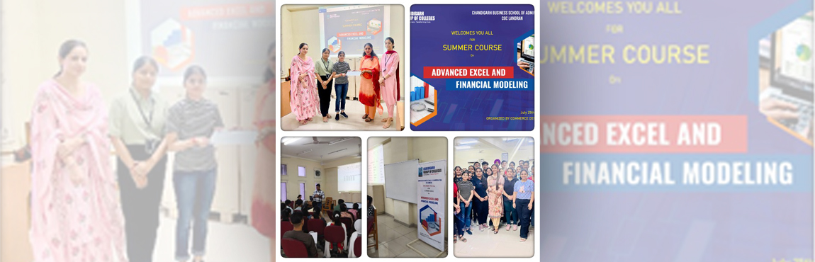 “Summer School on Advanced Excel& Financial Modelling 
