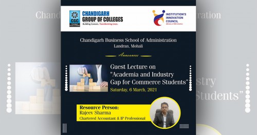 Guest Lecture on “Academia and Industry Gap for Commerce Students’’