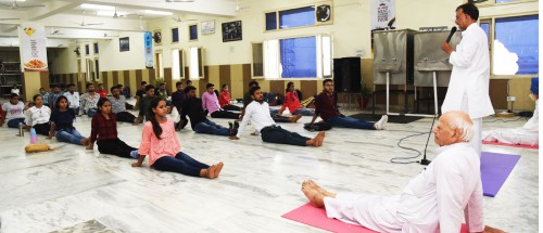 Yoga Session for Physical and Mental well Being of Students