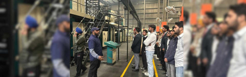 DEPARTMENT OF COMMERCE  ORGANIZED INDUSTRIAL VISIT TO  DAINIK BHASKAR, SIRHIND