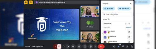 DEPARTMENT OF COMMERCE ORGANIZED A WEBINAR  ON  HOW TO LAND A HIGH PAYING JOB IN BIG 4s & MNCs WITH YOUR  INNOVATIVE IDEAS