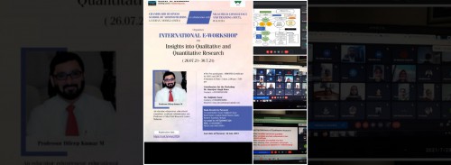 INTERNATIONAL E-WORKSHOP  ON  “INSIGHTS INTO QUALITATIVE AND QUANTITATIVE RESEARCH”
